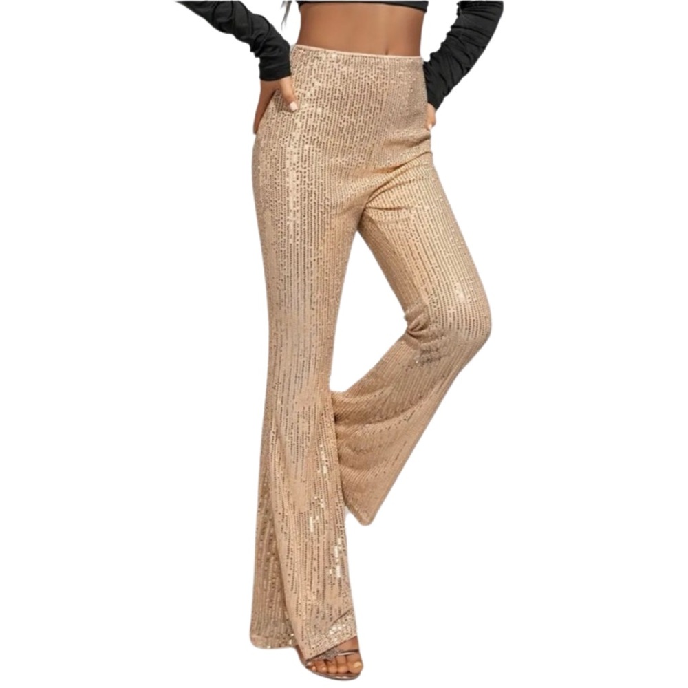 201. Champagne Sequin Pants